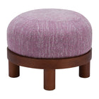 Zuo - Gome Pouf Wisteria - Violet-Dimensions: 22,4 po L x 22,4 po L x 17,5 po H