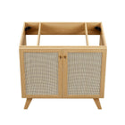 Modway - Soma 36" Armoire de toilette de salle de bain (lavabo non inclus) - Chêne-Bassin d’évier et installations non inclus