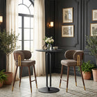 Zuo - Brew Tabouret de comptoir - Brun/Noyer-Assemblage requis
