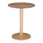 Zuo - Alto Table bistrot - Brun/Or-Garantie limitée de 3 ans