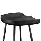 Modway - Concord Dos sans dos Tabourets de bar - Noir - Ensemble de 2-9