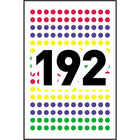 Avery −  Étiquettes à codage couleur amovibles à écrire ou imprimer − rondes, 1/4 po − couleurs variées − paquet de 768 (2339)-Rondes, 0,25 po, couleurs variées