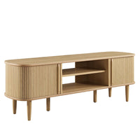 Modway - Contour 55 po Meuble TV, Chêne-Meuble téléviseur moderne du milieu du siècle