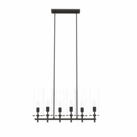 Modway - Skylark 6-Lumière Lustre - Noir transparent-Lustre moderne à 6 lumières
