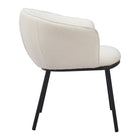 Zuo - Essen Chaise de salle à manger - Ivoire-Dimensions: 25,6 po L x 26,4 po L x 29,1 po H