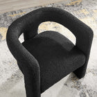 Modway - Kayla Boucle Tapis Fauteuil - Noir-Système de soutien à ressort sinueux