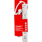 Staples Tech – Parasurtenseur à 6 prises de 1 080 J avec ports USB‑A et USB‑C – Câble de 5 pi – Blanc-Comprend 6 prises ainsi que des ports USB‑A et USB‑C pour recharger les appareils compatibles