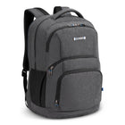 Nextech - Sac à dos d'affaires avec compartiment pour ordinateur portable 17,3 po - 36 L, Gris-Restez organisé grâce à cinq compartiments à fermeture éclair, un organisateur interne et deux poches latérales en filet