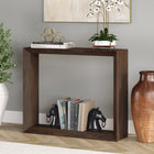 Hudson&Canal - Console Osmond 91 cm de largeur - Brun aulne-Caractéristiques assemblage facile
