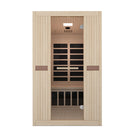 Westinghouse - Sauna infrarouge 2 places avec luminothérapie - 117 cm (l) x 101 cm (p) - Bois naturel-Lumières DEL de chromothérapie