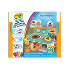 Crayola - Jeu de cuisine parfumé Color Wonder-Jeu de cuisine parfumé color wonder : comprend 8 marqueurs parfumés, 10 timbres, 15 feuilles de découpes, 2 tampons encreurs parfumés et 1 porte-timbre