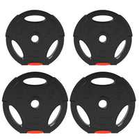 Soozier - Disques de poids, lot de 4, 2 x 17 lb + 2 x 11 lb-Comprend 2 plaques de poids de 17 lb (7,5 kg) et 2 plaques de poids de 11 lb (5 kg)