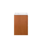 Modway - Scenic Fixation murale de 18" Vanette de salle de bain - Blanc cerise-Bassin d’évier en céramique