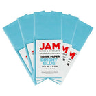 JAM Paper - Papier de soie - Bleu Vif - 50 feuilles-Accessoire d'emballage élégant pour les cadeaux, les paniers-cadeaux, la décoration et plus encore!