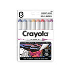 Crayola - 8 marqueurs double pointe à base d'alcool Crayola Colour Collections - Soleil radieux - paquet de 8-Marqueurs double pointe à BASE d'alcool crayola colour collections : ensemble de luxe de 8 marqueurs double pointe à BASE d'alcool (pointe fine et pointe oblique) pour adultes