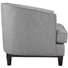 Modway - Coast Tissu rembourré Fauteuil - Gris clair-Housses de coussins amovibles à fermeture éclair