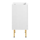 Modway - Chaucer 18" Armoire de toilette de salle de bain (lavabo non inclus) - Blanc-Porte en rotin