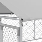 PawHut - Niche d’extérieur 13,1 pi L x 7,5 pi l x 4,9 pi H avec housse imperméable-Une porte avec verrou pour plus de sécurité 