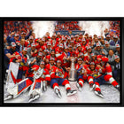 Florida Panthers 20x29 2024 Stanley Cup - Toile encadree - 31" x 22"-Impression sur toile de qualité supérieure avec bordures enveloppées