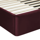Modway - Solana Arqué Performance Velvet Lit de plateforme complet, Mûrier-Capacité de poids : 800 lb.