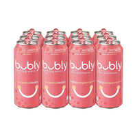 Bubly - Eau pétillante à saveur de pamplemousse, cannettes grand format - paquet de 12-De l'eau gazeuse