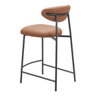 Zuo - Rorun Tabouret de comptoir - Brun - Ensemble de 2-7