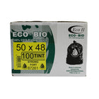 Eco II - Sacs à ordures Oxo-Biodégradable - 50 po x 48 po - fort - Clair tinté - paquet de 100 -50 po x 48 po