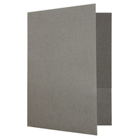 JAM PaperMD – Chemises au fini lin à 2 pochettes, gris, 25/paquet-Chemises en lin gris