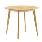 Modway - Vision Rond de 35 po Table à manger, Chêne-Table ronde moderne