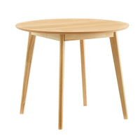 Modway - Vision Rond de 35 po Table à manger, Chêne-Table ronde moderne