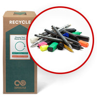 TerraCycle - Stylos, crayons et marqueurs - Zero Waste Box- Grande-Veuillez nous envoyer toute marque de stylo, crayon ou marqueur.