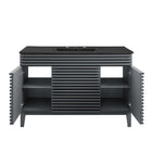 Modway - Render 48" Vanité de salle de bain à un seul lavabo - Gris Noir-Matchs non inclus