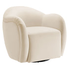 Modway - Compose Performance Velvet Fauteuil pivotant - Alabaste-Velours de performance résistant aux taches