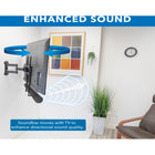 Mount-It! - Supports universels pour barre de son, pour installation sur téléviseur ou au mur-Optimisez votre son en orientant votre barre de son dans la même direction que votre téléviseur pour bénéficier d'un son parfaitement équilibré dans toutes les directions