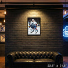 Doug Gilmour 20x29 Maple Leafs Action-V - Toile encadree - 22" x 31"-Dimensions finales: 22.5x31.5
