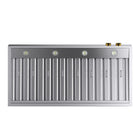 KUCHT KRH480-GL-C 48 po Hotte murale - avec commandes numériques - 1200 CFM - Acier inoxydable/Or-Équipée de deux lampes DEL, cette hotte au design sans soudure offre une meilleure visibilité pendant la cuisson et rehausse l’apparence de votre cuisinière Kucht de style professionnel