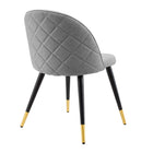 Modway - Cordial Chaises de salle à manger Ensemble de 2 - Gris clair-7