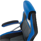 OSP Designs - Chaise de course - gris anthracite avec garniture bleue-Pivot sur 360º 