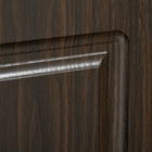 HOMCOM - Armoire de cuisine autoportante 71 po avec 4 portes et compartiment - café vieilli-Couleur : Café vieilli 