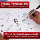 Sharpie - Marqueur permanent - Pointe ultra fine - Noir - paquet de 2-(Supreme) Catalogue 2022 : 442
