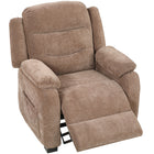 HOMCOM - Fauteuil inclinable de massage électrique avec moteur silencieux - brun-Fauteuil inclinable électrique à une touche avec repose-pieds atteint 150° en douceur grâce à un moteur silencieux sans balais 