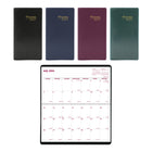 Brownline - 2027 agenda de poche mensuel 18 mois avec reliure piqûre à cheval – 6 1/2 po x 3 1/2 po – couleurs assorties-18 mois: juillet 2026 à décembre 2027