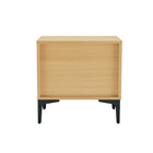 Manhattan Comfort - Lot de 2 tables de chevet modernes Amara 39,4" - Chêne naturel-Assemblage à domicile requis Tout le matériel inclus