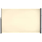 Outsunny - Store latéral rétractable 118 po x 71 po avec résistance aux rayons UV et au vent - blanc crème-Stores latéraux flexibles pour une utilisation en extérieur et en intérieur
