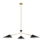 Modway - Journey Bras 3-léger de 14" Pendentif - Noir-Installation professionnelle requise