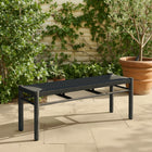 Zuo - Iska Banc - Noir-Dimensions: 14,8 po L x 47,2 po L x 17,7 po H