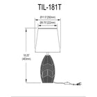Dainolite - Lampe de bureau transitionnelle Tillie - Noire-Idéal pour le bureau ou les chambres