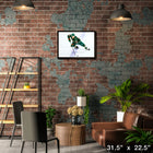 Kirill Kaprizov 20x29 Wild Skating-H - Toile encadree - 31" x 22"-Sous licence officielle de la LNH et de l'AJLNH