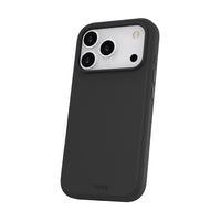 TUFF8 - Étui GlideAir Mag Noir iPhone 17 Pro-Extérieur doux au toucher : finition soyeuse, agréable à tenir et offrant une bonne prise
