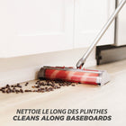Balai-aspirateur sans fil Voom de 50 po - Noir-Rotation pivotante conçue pour atteindre autour, en dessous et entre les deux et conçue pour reposer à plat pour les espaces difficiles d'accès